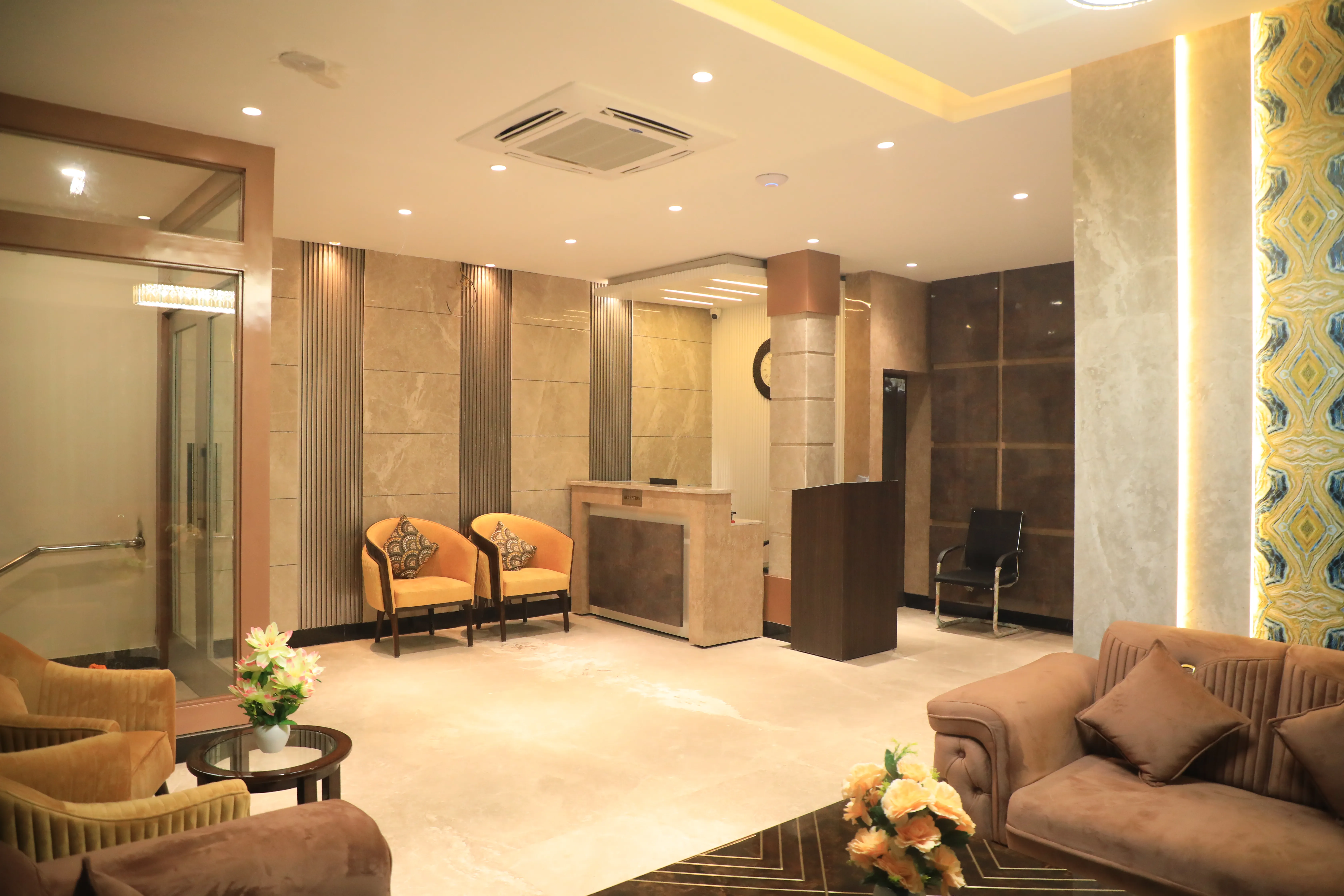 Spacious Hotel Lobby